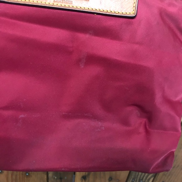 Dooney & Bourke red with leather purse - Picture 9 of 12